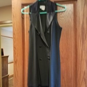 Tuxedo style little black dress